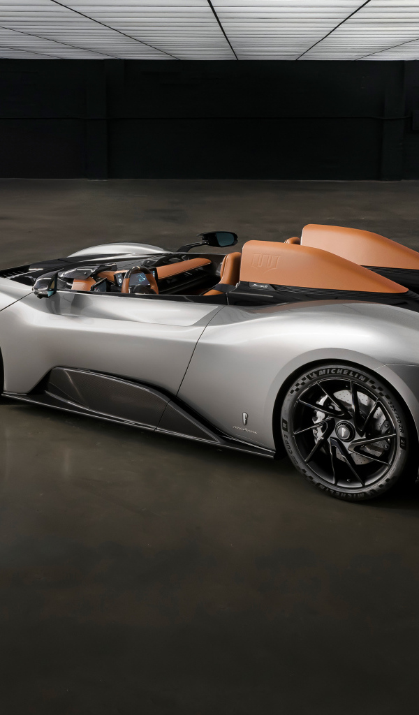 Вид сзади на автомобиль Pininfarina B95 Gotham