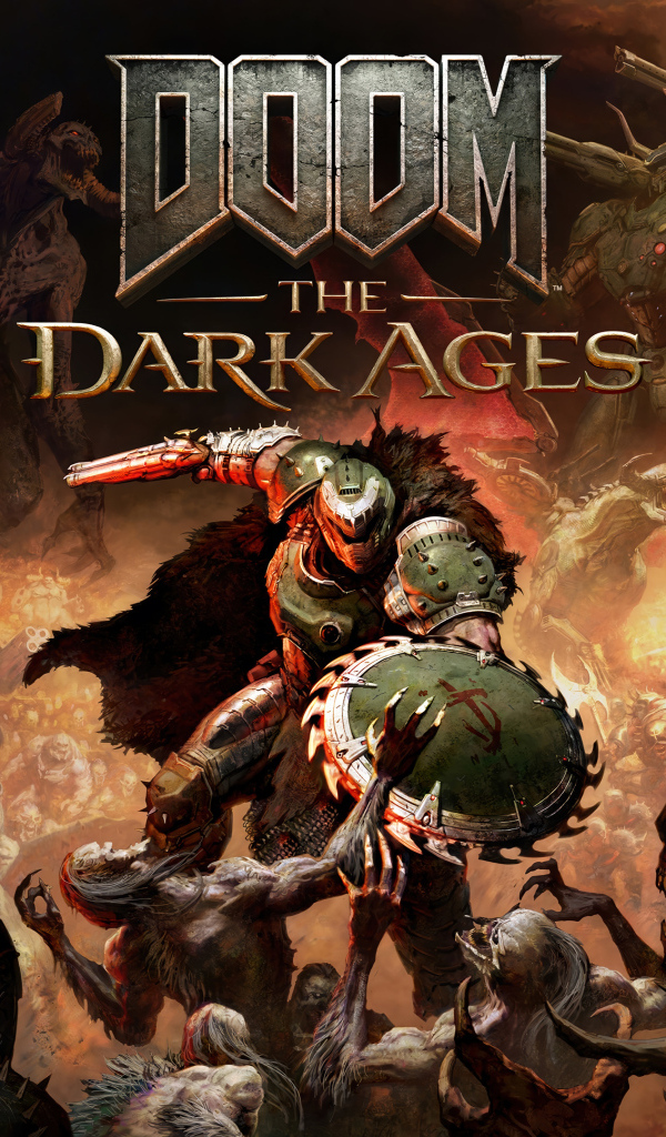 Постер новой компьютерной игры Doom: The Dark Ages, 2025