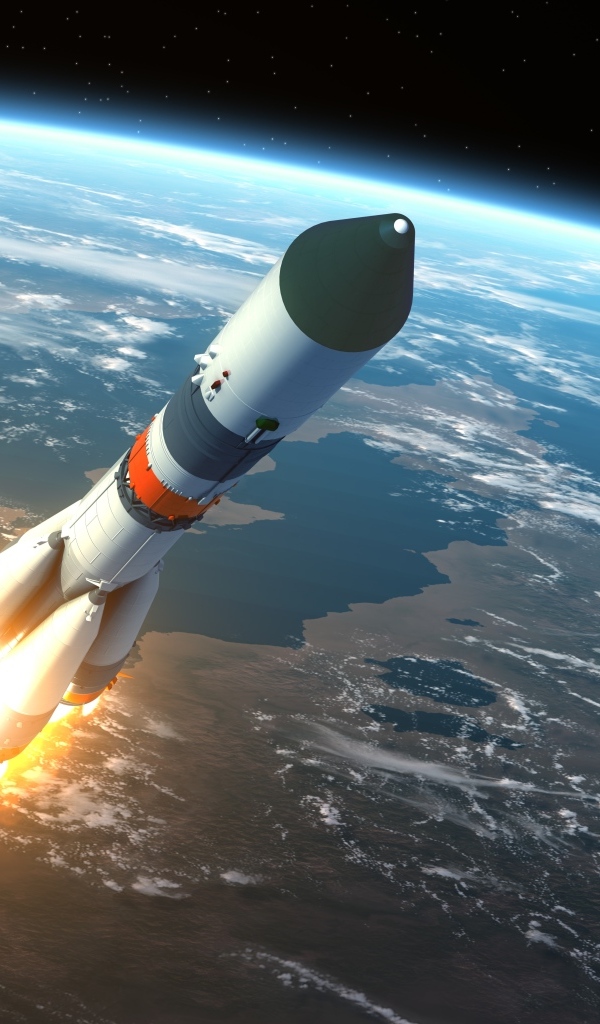 Запуск ракеты Союз-2.1а в космос