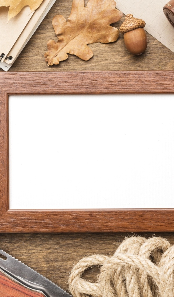 Рамка для фото и предметы путешественника, шаблон