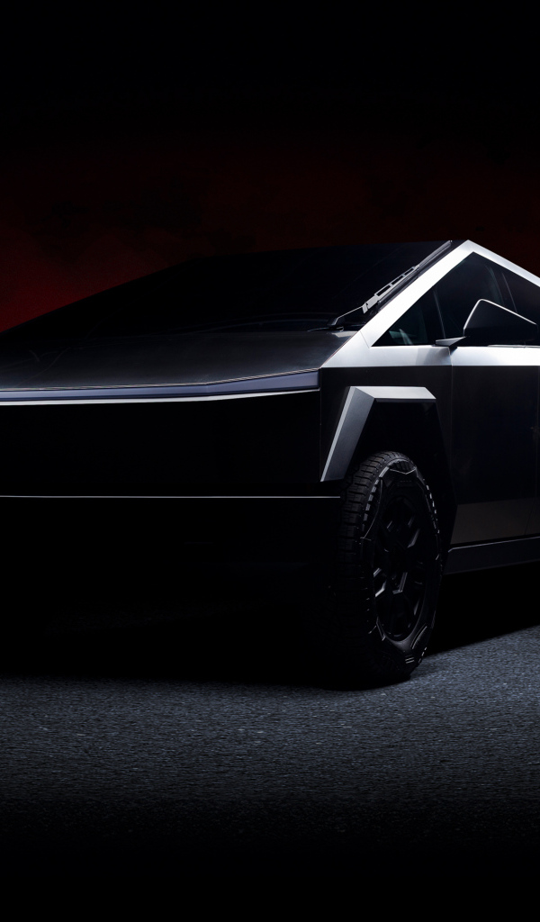 Футуристический автомобиль Tesla Cybertruck Dark