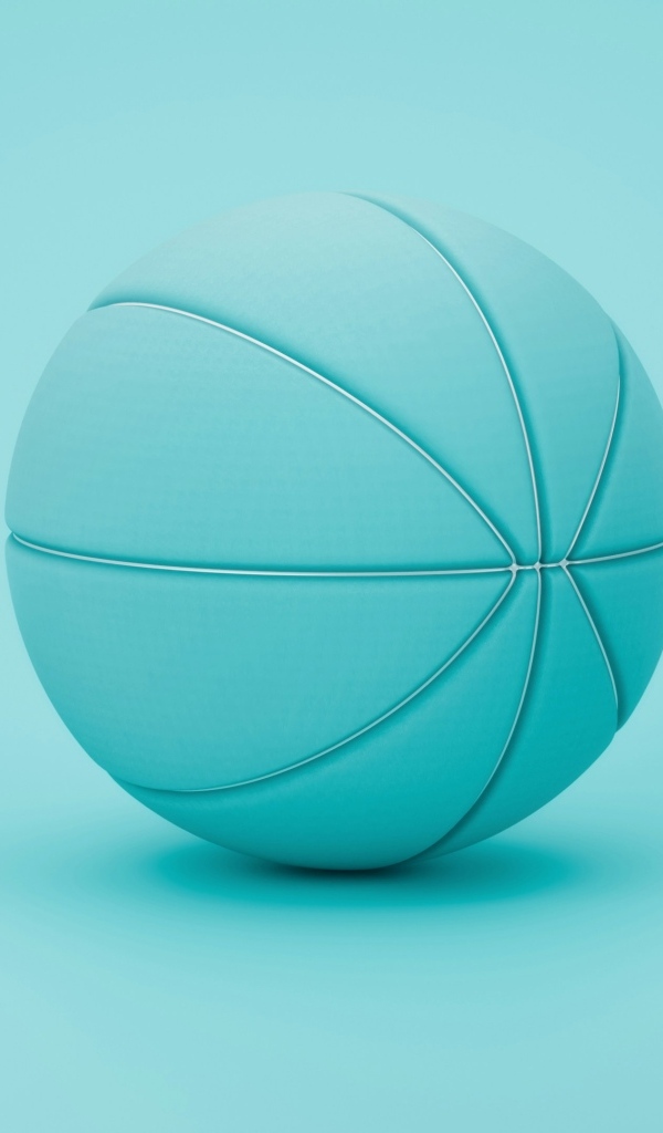 Спортивный мяч на голубом фоне