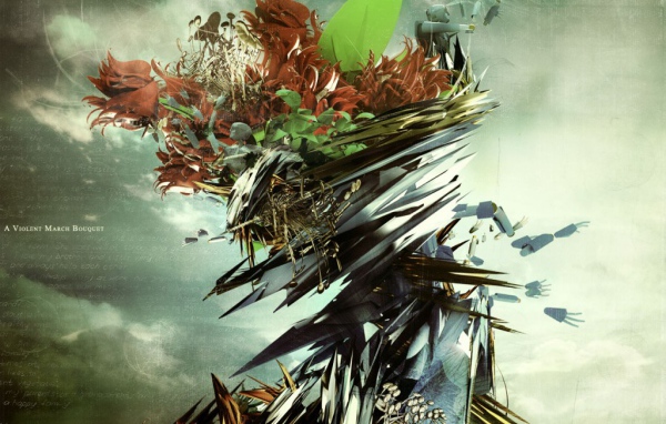 A violent march bouquet