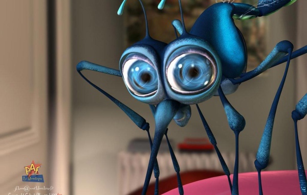 Заставка 3D Комар