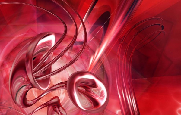 Красный 3D фон