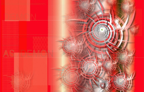 Красные 3D обои