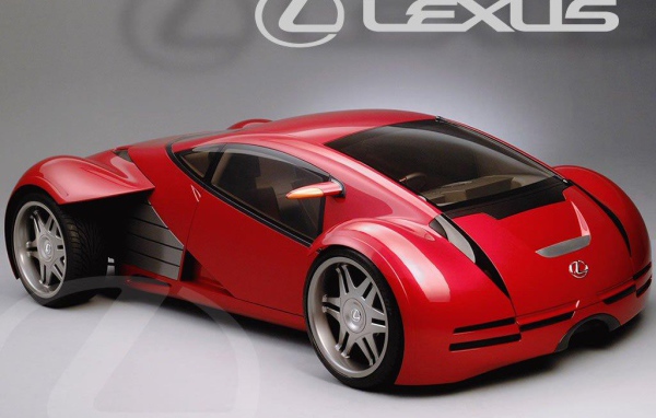 Красный Lexus