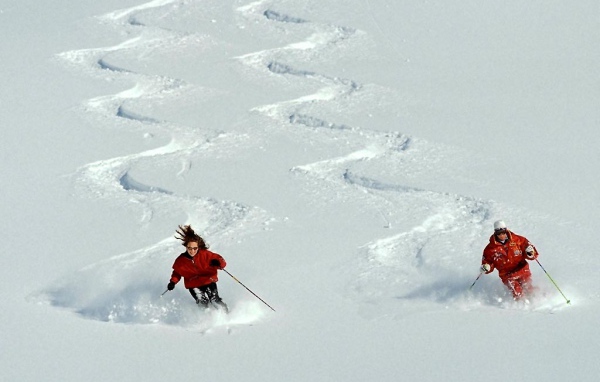 Лыжный спуск