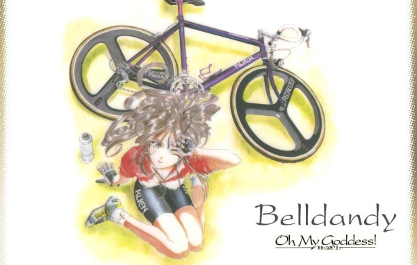 Девушка и велосипед Аниме