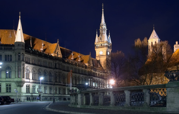 Вид на ночной город