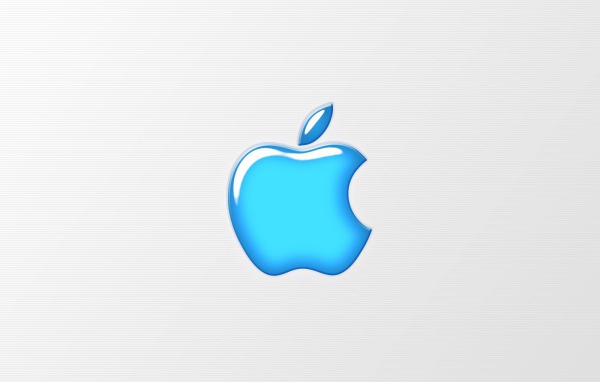 Голубое яблоко Apple