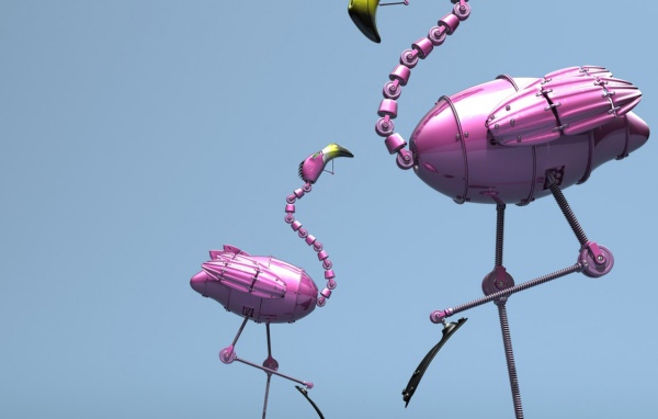 Механические фламинго