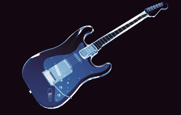 Гитара в неоне