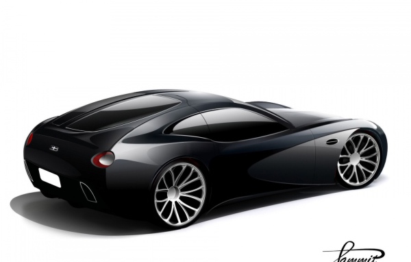 концепт автомобиля 2008 года от Bugatti