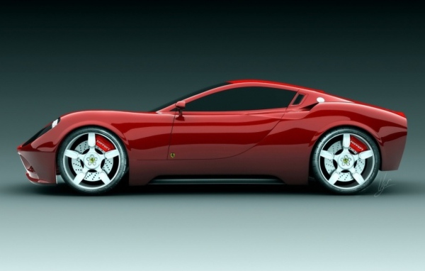 Отличный дизайн автомобиля Ferrari