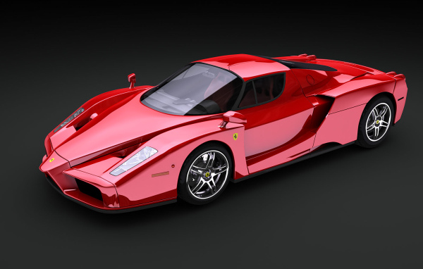 Красный Ferrari Enzo