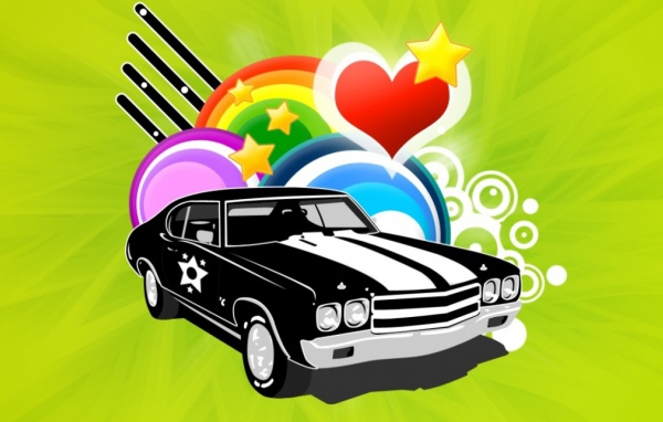 Нарисованый Ford