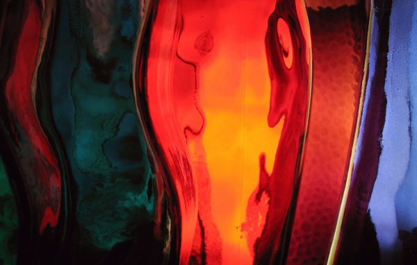 Окрашеная бутылка