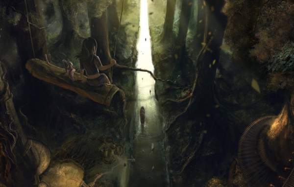 Девочка в лесу