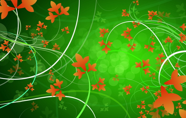 Оранжевые листья