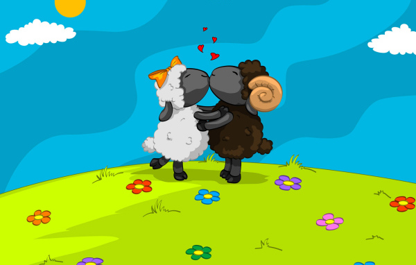 Влюбленные овечки