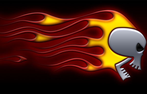 Череп в огне