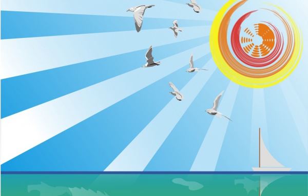 Летнее палящее солнце