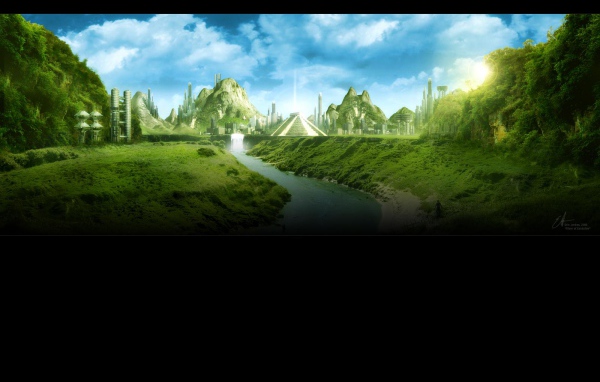 Храм и пирамиды