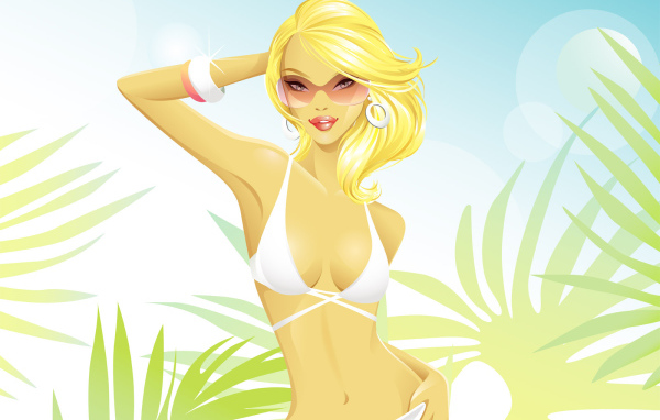 Пляжная красотка