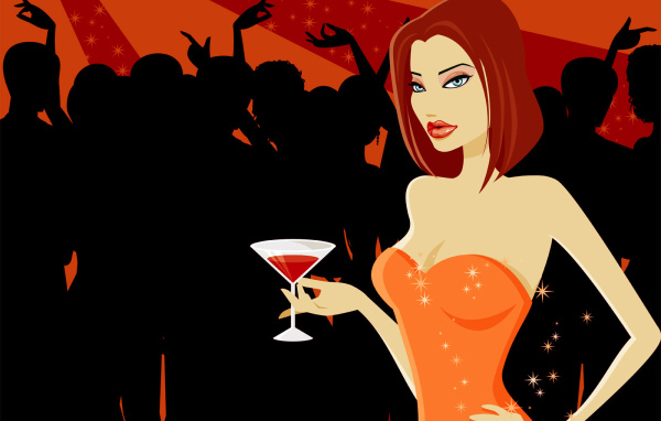 Девушка на вечеринке