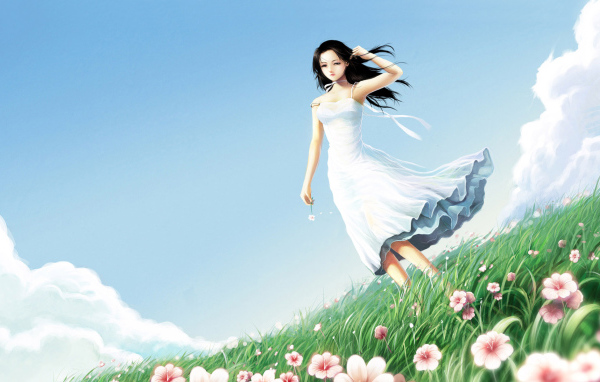 Девушка в поле