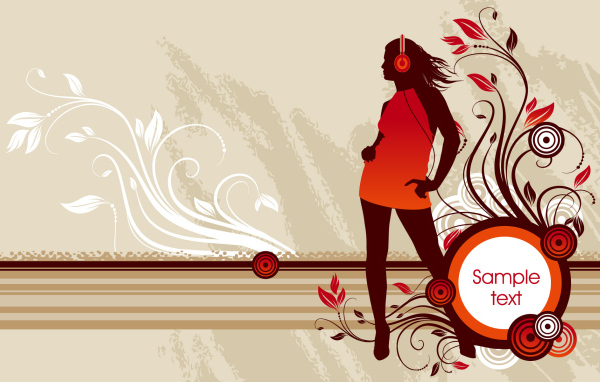 Девушка в наушниках