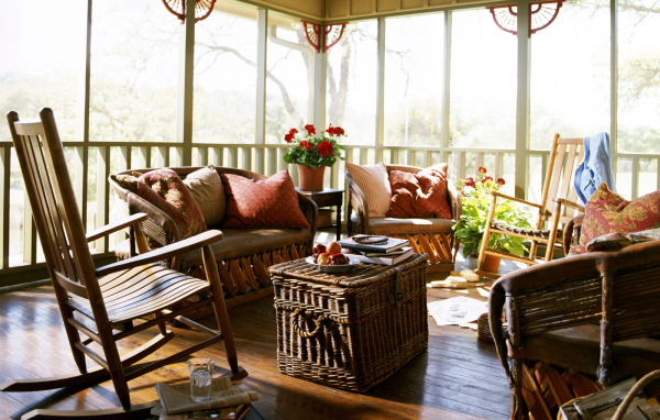 Комната с видом на террасу