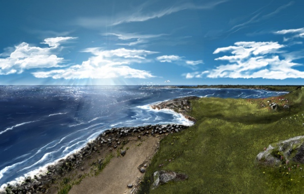 Небо, море, облака