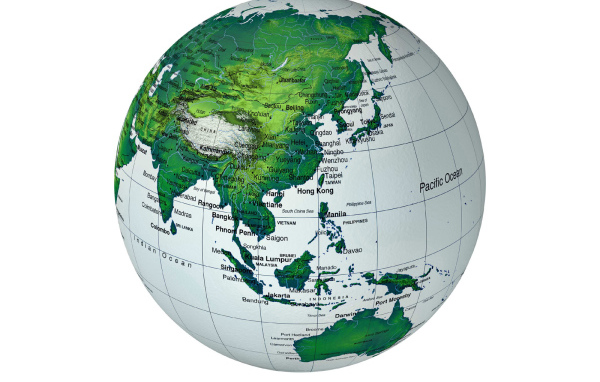 Карта земного шара