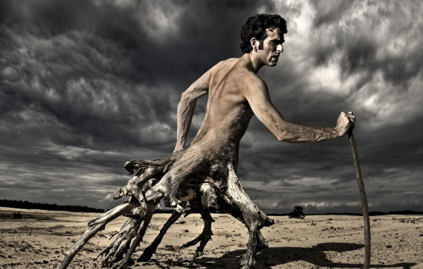 Человек дерево