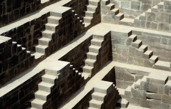 Детали Чанг Баори / Абанери / Раджастан / Индия