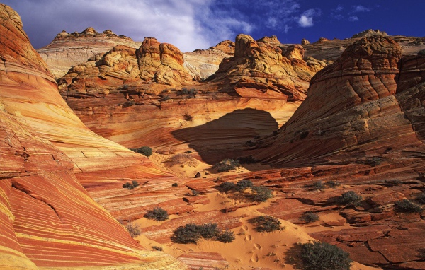 Гладкое Формирование скалы / Каньон Paria / Аризона / США