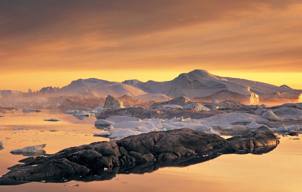 Залив Disko Гренландия