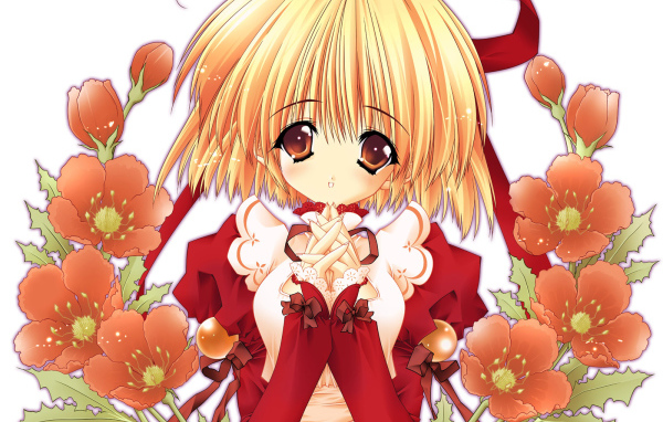 Среди цветов