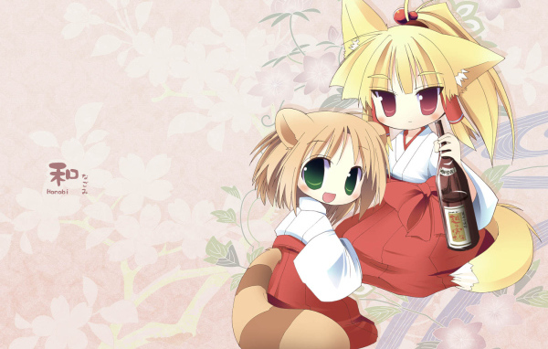 Аниме Лисичка с вином