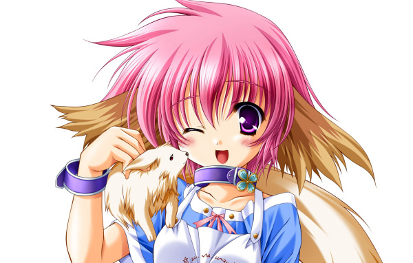 Девочка и зверек