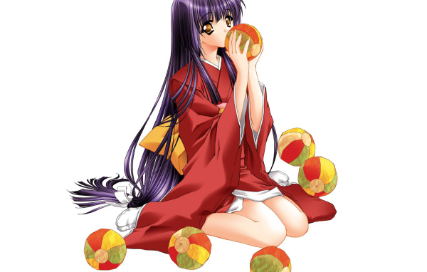 Девочка с мячами