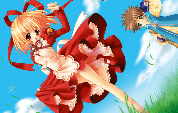 Малышка в красном платье