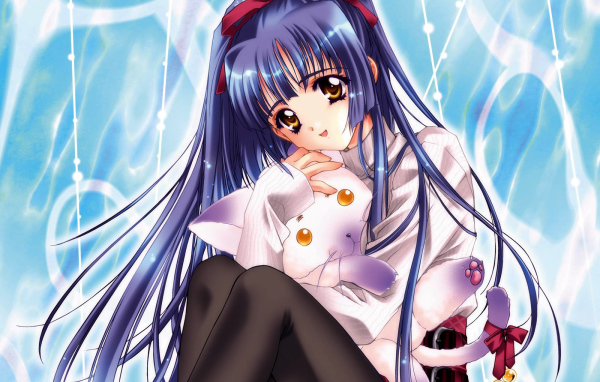 Девочка в черных колготках