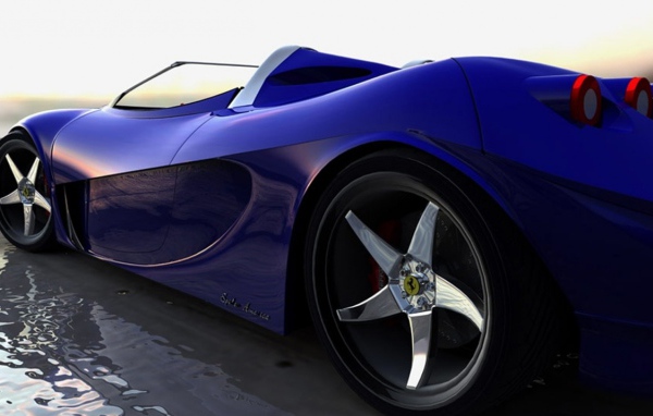 Синий Феррари