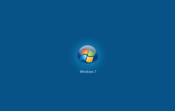 Microsoft Windows Seven blue