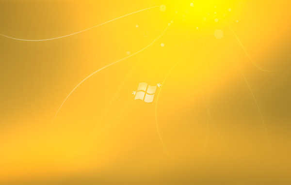 Windovs Seven желтая тема