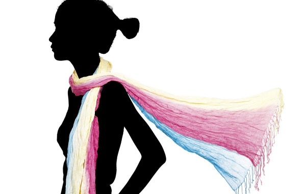 Разноцветный шарф