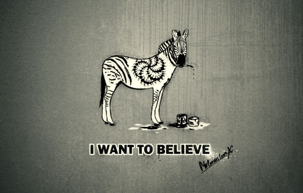 I want to believe